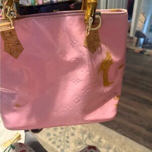 Authentic pink Loui Vuitton